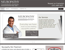 Tablet Screenshot of newjerseyneuropathy.com